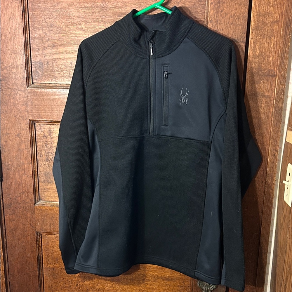 Spyder Men's Black Performance Jacket Half Zip XL